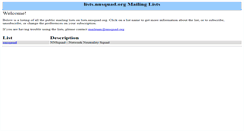 Desktop Screenshot of lists.nnsquad.org