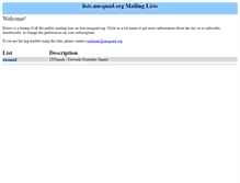 Tablet Screenshot of lists.nnsquad.org